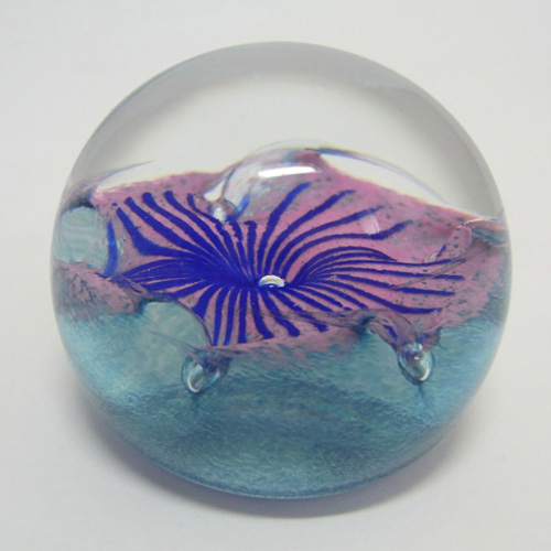(image for) Caithness Glass "Petunias" Paperweight/Paper Weight - Click Image to Close