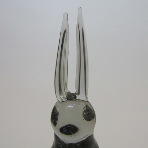 (image for) Reijmyre Swedish Smoky Glass Rabbit - Labelled - Click Image to Close