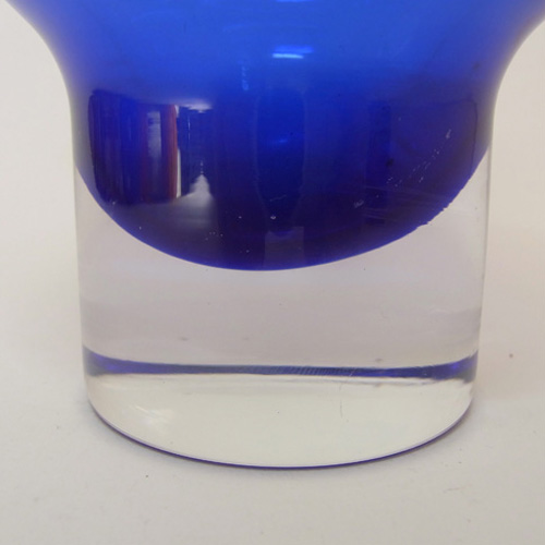 Riihimaki #1371 Riihimaen Lasi Oy Blue Glass Vase - Click Image to Close