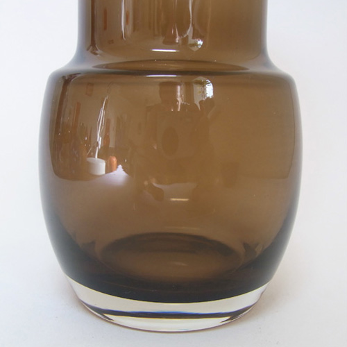 (image for) Riihimaki #1483 Riihimaen Lasi Oy Brown Glass Vase - Click Image to Close