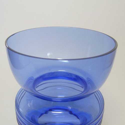 Riihimaki #1441 Riihimaen Nanny Still Blue Glass 'Tiimalasi' Vase - Click Image to Close