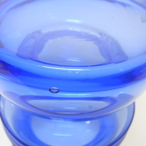 (image for) Riihimaki #1441 Riihimaen Nanny Still Blue Glass 'Tiimalasi' Vase - Click Image to Close