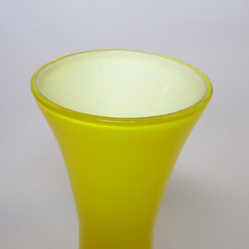 (image for) Empoli 1970's Italian Blue Retro Cased Glass Vase - Click Image to Close