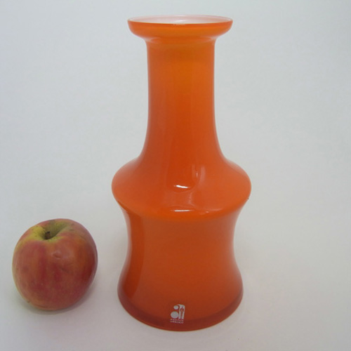 (image for) Alsterfors #AV281/20 Orange Cased Glass Vase - Labelled - Click Image to Close