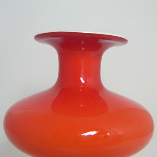 Holmegaard Carnaby Red Cased Glass Vase by Per Lutken - Click Image to Close