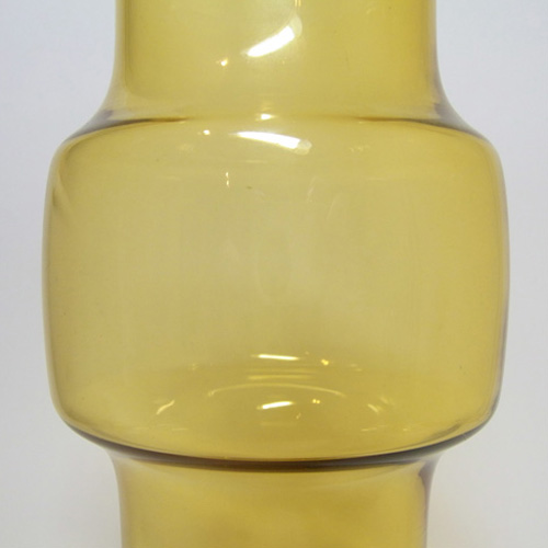 (image for) Riihimaki #1481 Riihimaen Lasi Oy Finnish Amber Glass Vase - Click Image to Close
