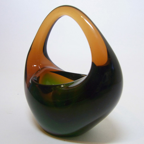 (image for) Skrdlovice #6240 Czech Glass Sculpture Bowl by Jan Beránek - Click Image to Close