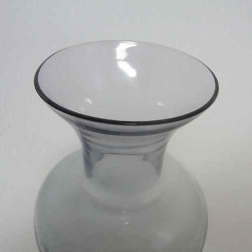 (image for) Sea Glasbruk 1970s Swedish Smoky Glass Vase - Labelled - Click Image to Close