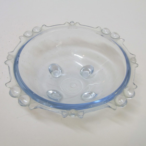 (image for) Sowerby #2644 Art Deco 1930's Blue Glass Bowl/Dish - Click Image to Close