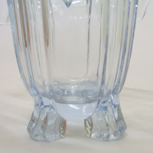 (image for) Sowerby #2631 Art Deco 1930's Blue Glass Posy Bowl/Vase - Click Image to Close