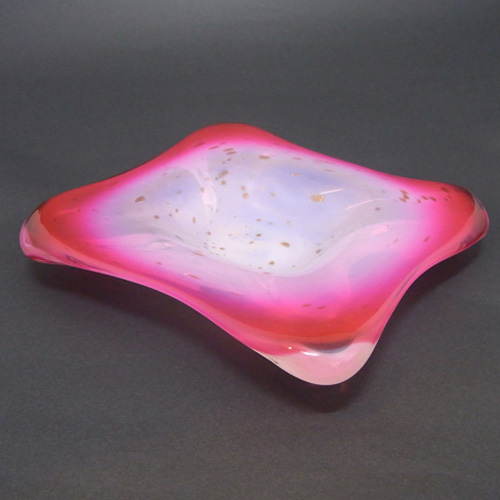 (image for) Fratelli Toso Murano Aventurine Opalescent Glass Bowl - Click Image to Close