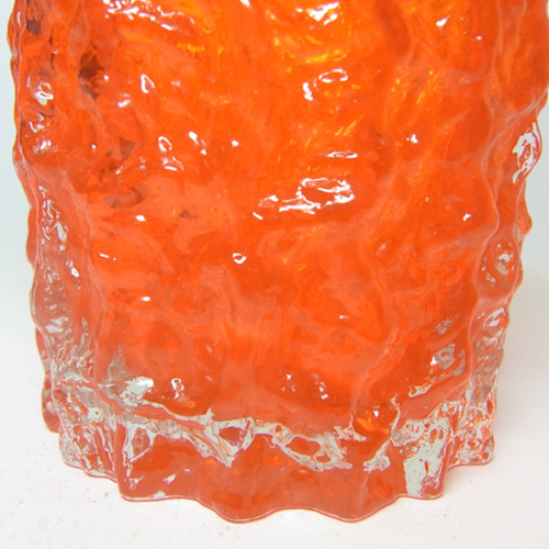 (image for) Selezione IVV Italian Orange Glass Textured Bark Tumbler - Click Image to Close