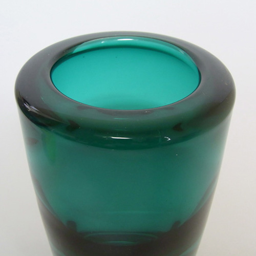 Whitefriars #9583 Baxter Green Glass Cyclinder Vase - Click Image to Close