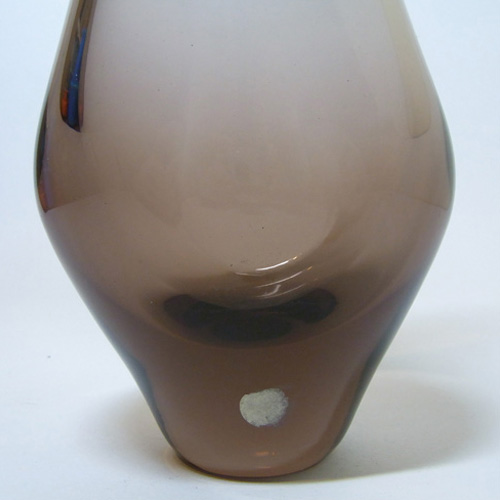Czech Zelezny Brod Amber Glass Vase - Miloslav Klinger - Click Image to Close