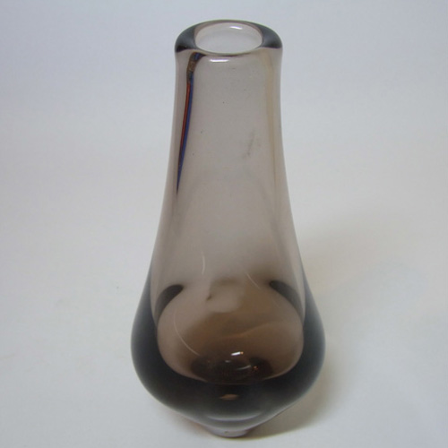 (image for) Czech Zelezny Brod Amber Glass Vase - Miloslav Klinger - Click Image to Close