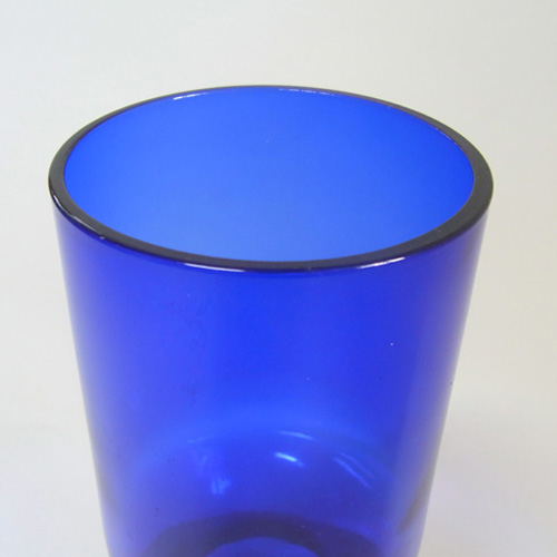 Alsterfors #AV229/16 Scandinavian Blue Glass 6.5" Vase - Click Image to Close