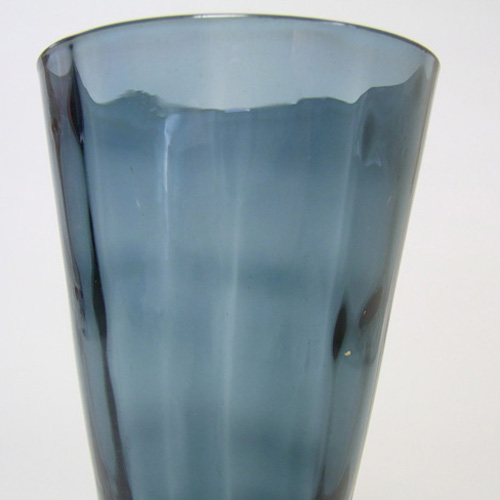 (image for) Alsterfors #AV422 Swedish / Scandinavian Blue Glass Vase - Labelled - Click Image to Close