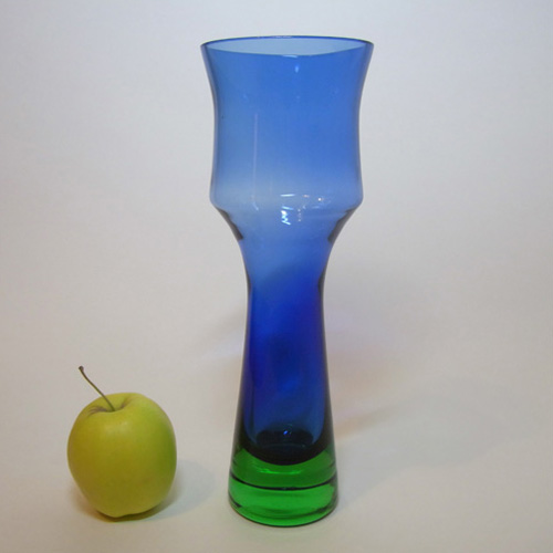 (image for) Aseda Blue + Green Glass Vase - Bo Borgstrom B5/602 - Click Image to Close