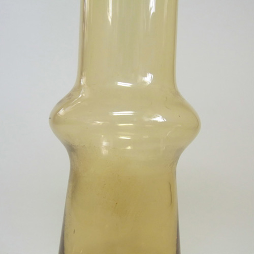 (image for) Aseda Swedish Amber Glass Vase by Bo Borgstrom Labelled - Click Image to Close
