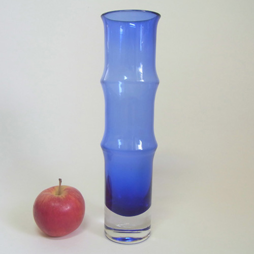 (image for) Aseda Swedish Blue Glass Vase by Bo Borgstrom #B5/81 - Click Image to Close