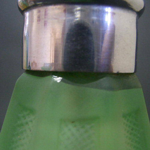 (image for) Bagley #934 Art Deco Uranium Green Glass Lamp - Click Image to Close