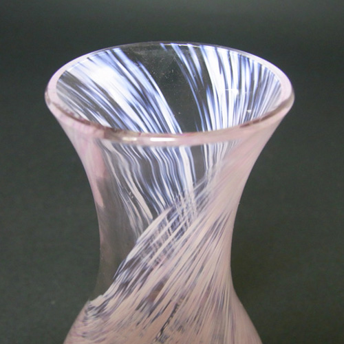 Caithness #4157 Pink & White Glass 'Rondo' Posy Vase - Click Image to Close