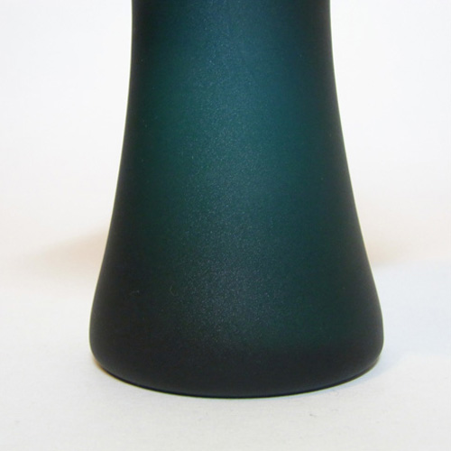 (image for) Carlo Moretti Satinato Turquoise Murano Glass Vase - Label - Click Image to Close