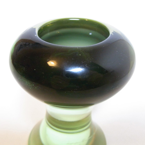 (image for) Cenedese Murano / Sommerso Glass Candlestick - Signed - Click Image to Close