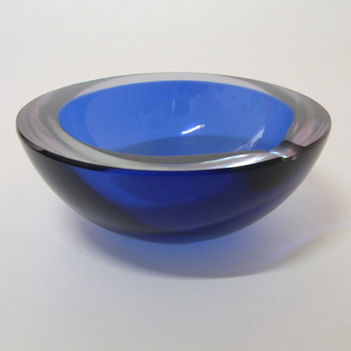 Cenedese Murano Signed Neodymium / Alexandrite Glass Geode Bowl - Click Image to Close