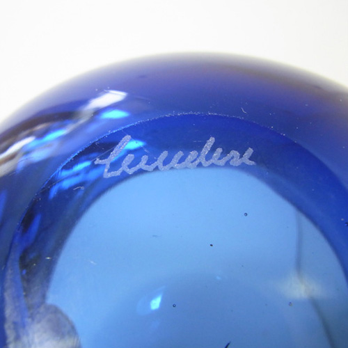 Cenedese Murano Signed Neodymium / Alexandrite Glass Geode Bowl - Click Image to Close