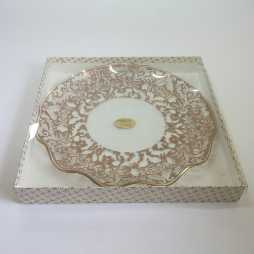 Chance Bros Glass Regency Gold Plate/Dish 1972 - Boxed - Click Image to Close