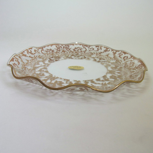 Chance Bros Glass Regency Gold Plate/Dish 1972 - Boxed - Click Image to Close