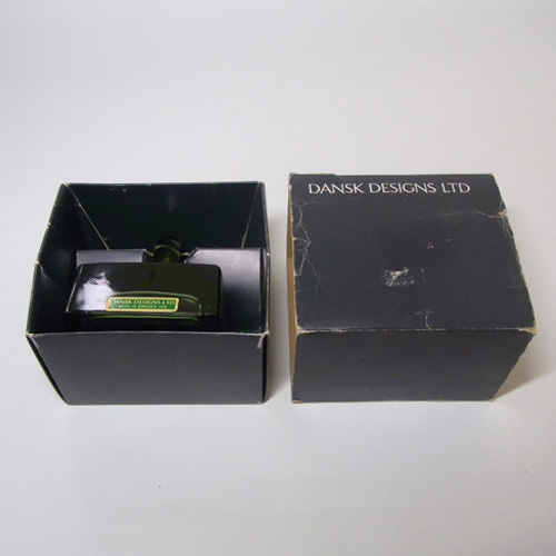 (image for) Dansk Swedish Green Glass Ring Holder or Paperweight - Labelled + Boxed - Click Image to Close