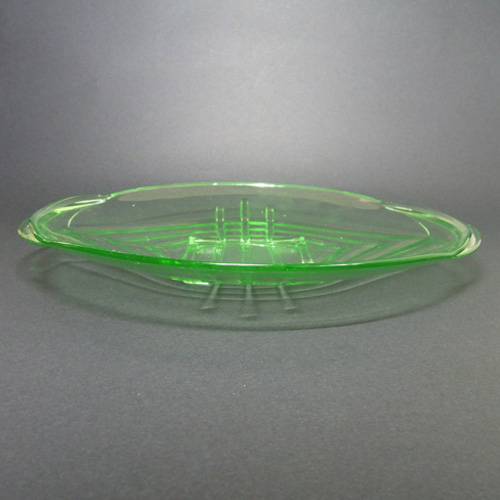 (image for) Stölzle Czech Art Deco 1930's Uranium Green Glass Bowl - Click Image to Close