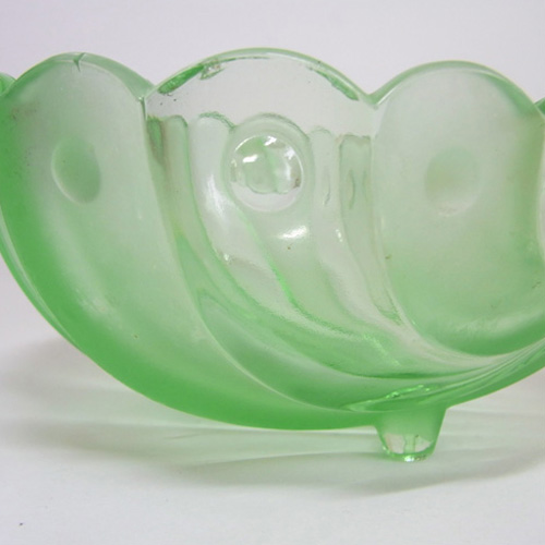 (image for) Stölzle #19510 Czech Art Deco 1930's Green Glass Bowl - Click Image to Close