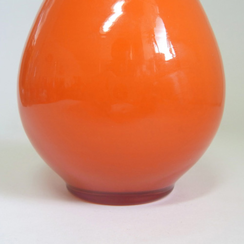 (image for) Elme Scandinavian Orange Cased Glass Vase - Labelled - Click Image to Close