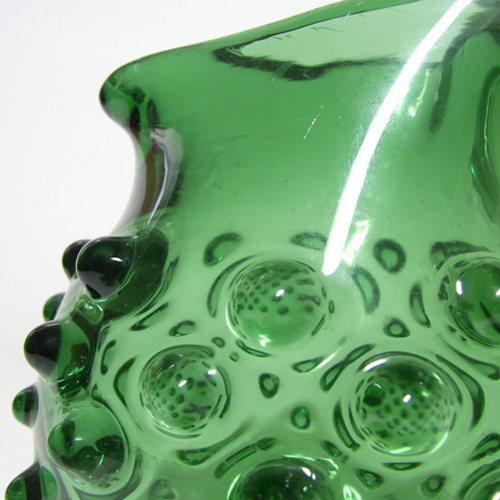 (image for) Empoli Verde Italian Green Glass Spikey Seed Pod Jug / Pitcher - Click Image to Close