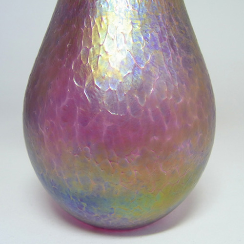 (image for) Heron Glass Pink Iridescent Vase - Boxed - Click Image to Close
