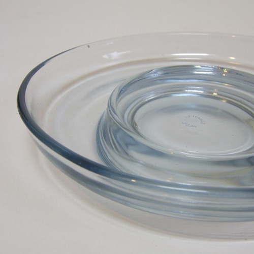 Holmegaard Per Lutken Aqua Blue Glass Bowl - Boxed - Click Image to Close