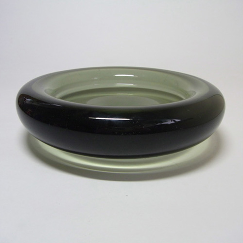 (image for) Holmegaard 1960's Per Lutken Smoky Glass Bowl Signed - Click Image to Close