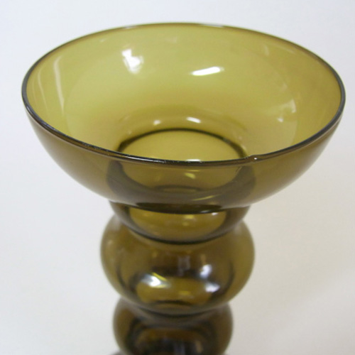 (image for) Ingrid/Ingridglas Green Glass Vase/Candlestick - Label - Click Image to Close