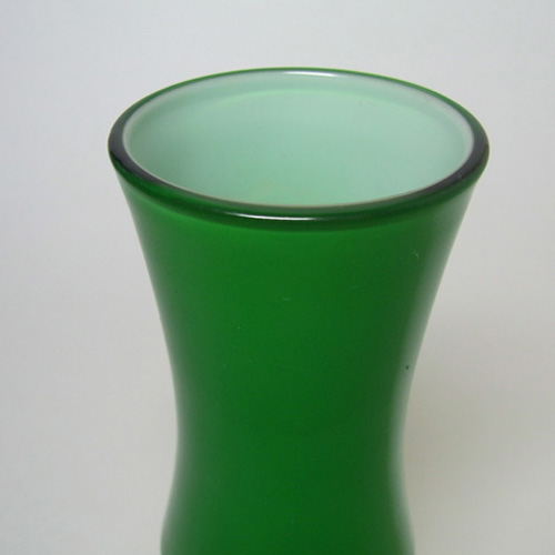 (image for) Japanese Green Cased Glass "Bamboo" Vase - Swedish Style - Click Image to Close