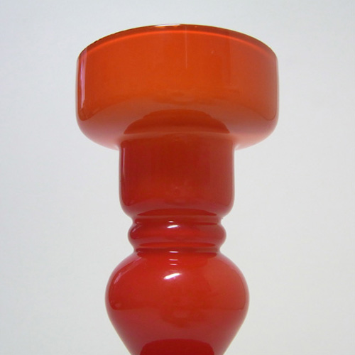 (image for) Japanese Red Cased Hooped Glass Vase - Swedish Style - Click Image to Close
