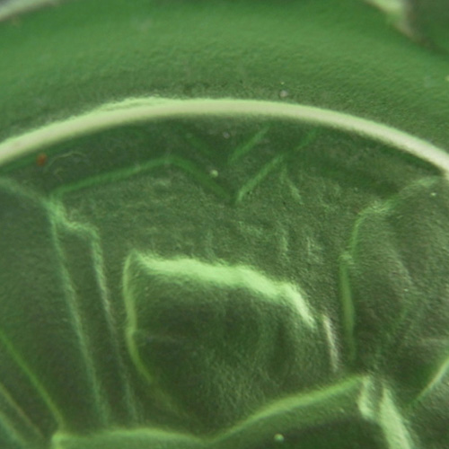 Jobling #8000 Art Deco Uranium Green Glass 'Tudor Rose' Bowl - Click Image to Close