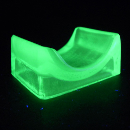 Lillicraps Uranium Green Glass Patented Razor Hone/Sharpener - Click Image to Close