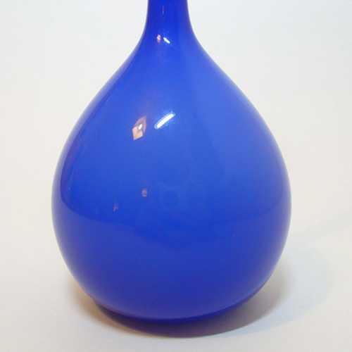 (image for) Lindshammar/Gunnar Ander 50's Swedish Blue Glass Vase - Click Image to Close