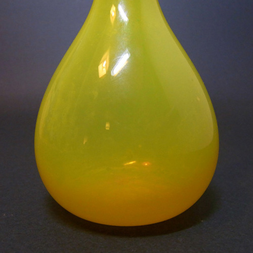 (image for) Lindshammar/Gunnar Ander 50's Swedish Yellow Glass Vase - Click Image to Close