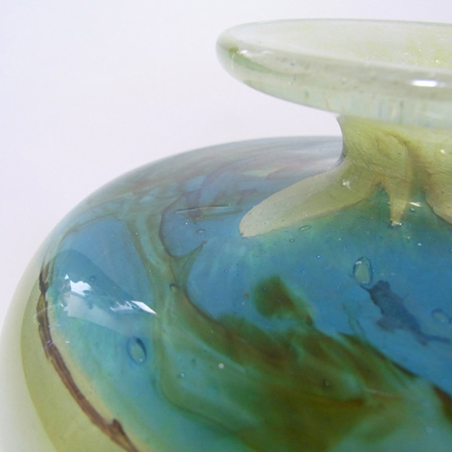 (image for) Mdina 'Strata' Maltese Glass Squat Vase - Click Image to Close