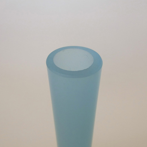 Carlo Moretti Glossy Opalescent Blue Murano Glass Vase - Label - Click Image to Close