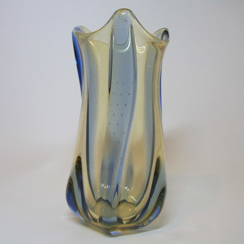 (image for) Czech Mstisov Glass Pizzicato Vase by Hana Machovská - Click Image to Close